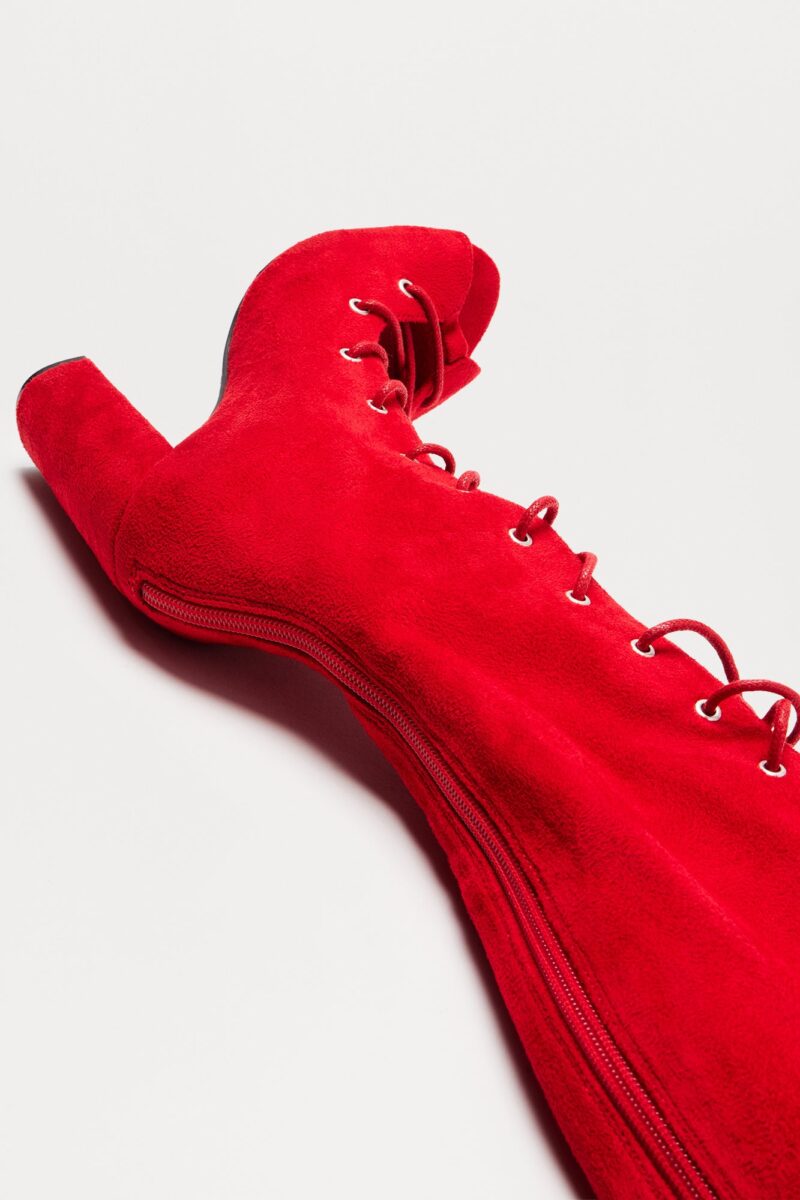 Botas Altas de Mezclilla con Detalles de Encaje - Image 14
