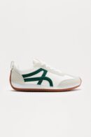 Zapatillas Doradas Bajas con Cordones