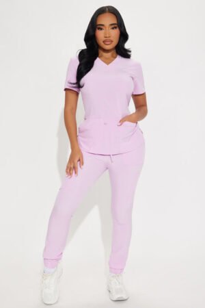 Conjunto de Uniforme Médico con Joggers Elásticos y de Ajuste Cómodo