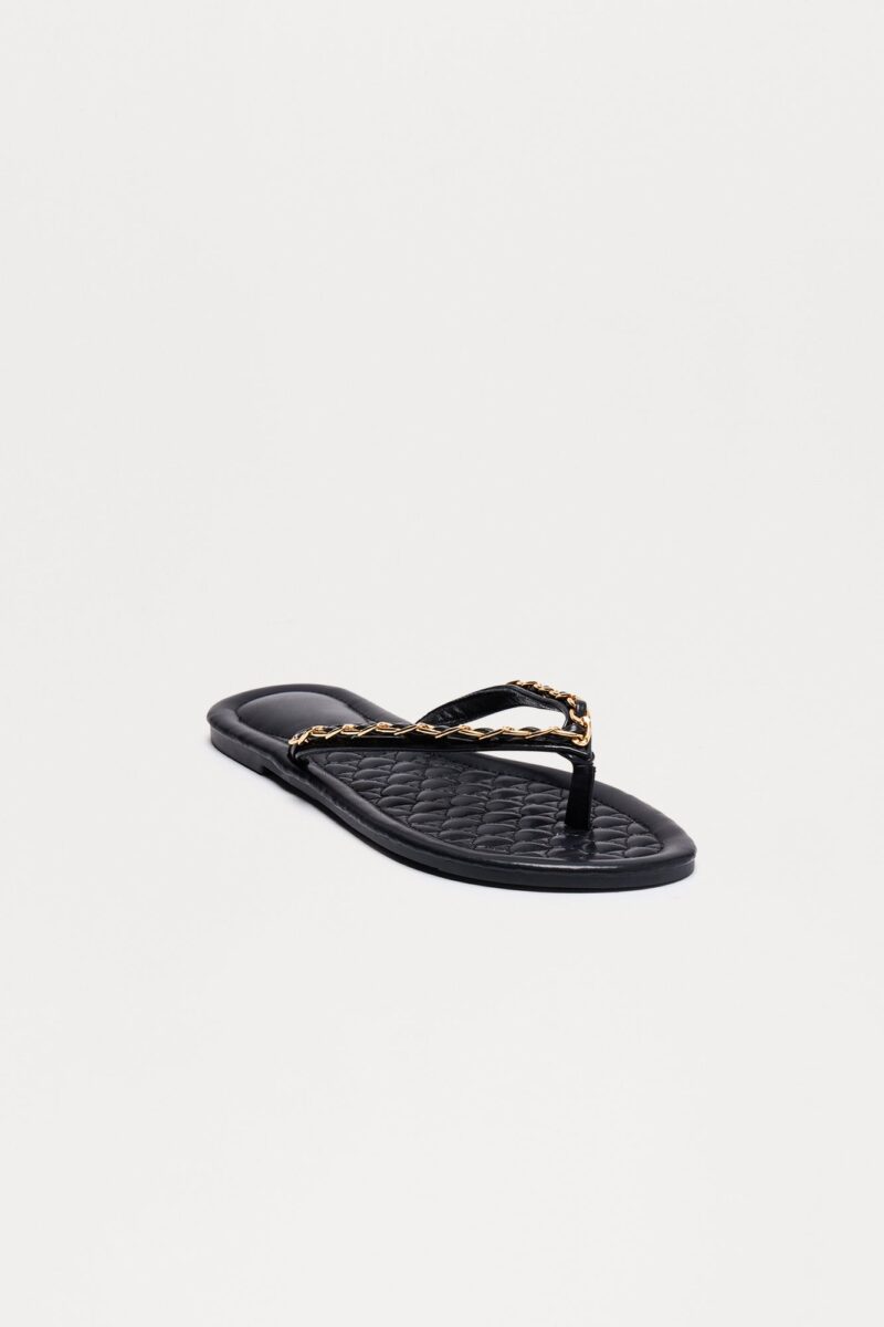 Sandalias Planas Acolchadas con Detalle Trenzado
