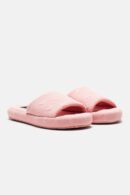 Pantuflas Abiertas con Patrón de Corazones