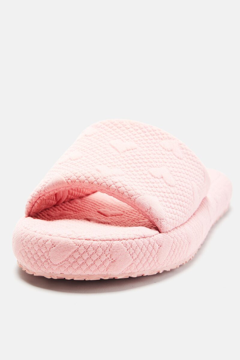 Pantuflas Abiertas con Patrón de Corazones - Image 4