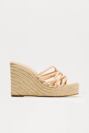 Plataformas de Yute Estilo Juniper - Nude