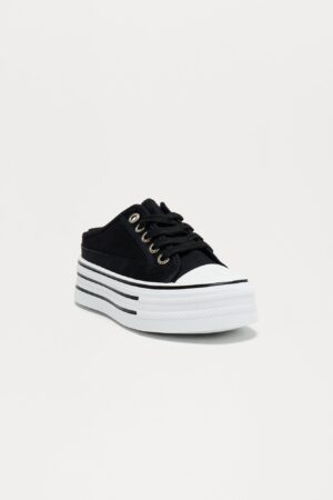 Zapatillas de Plataforma Baja con Cordones