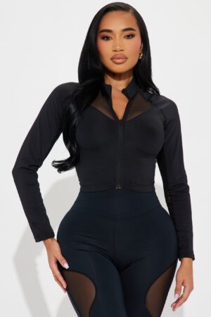 Chaqueta Activa para Pilates con Detalles de Malla