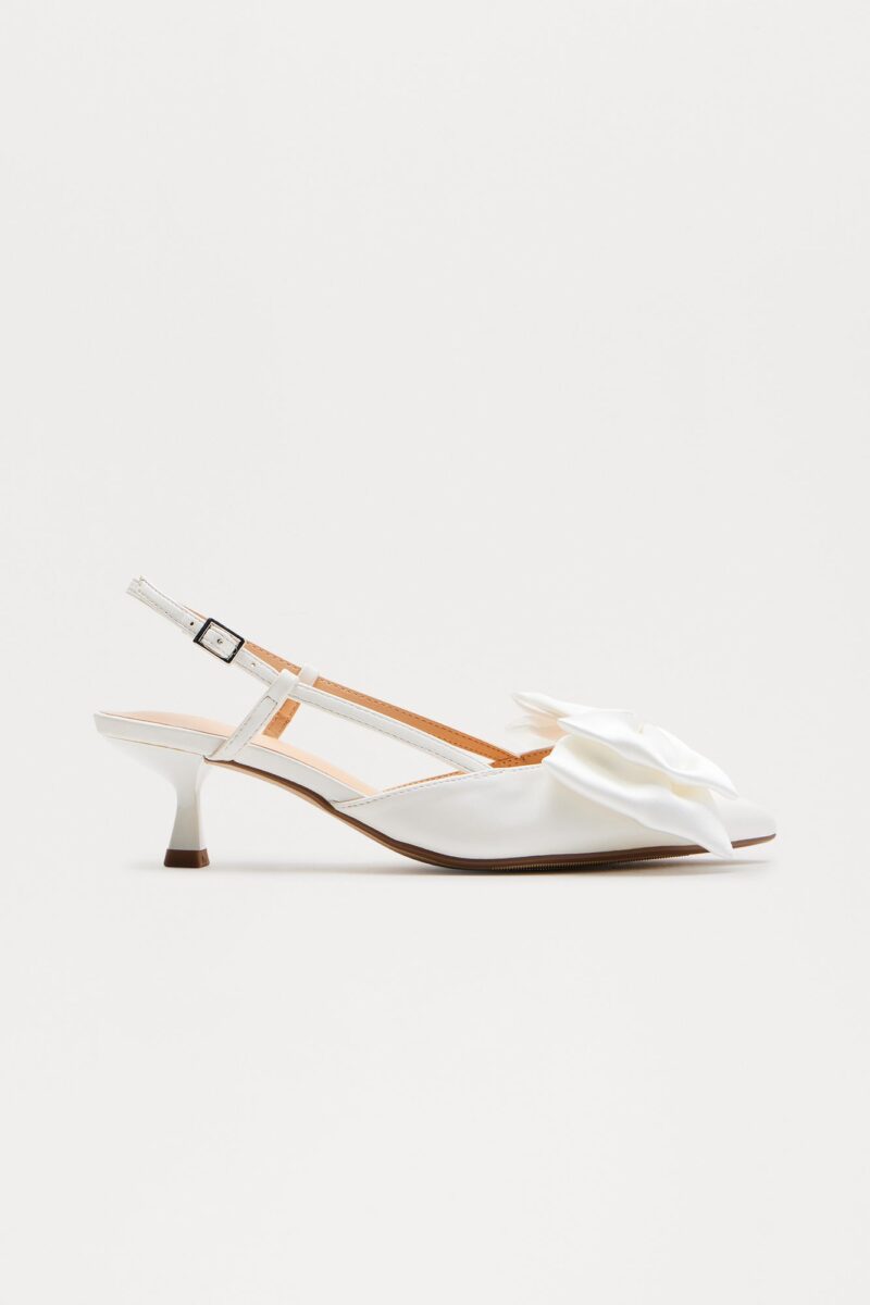 Zapatos de Tacón Bajo con Lazo de Satén y Tobillera - Image 2