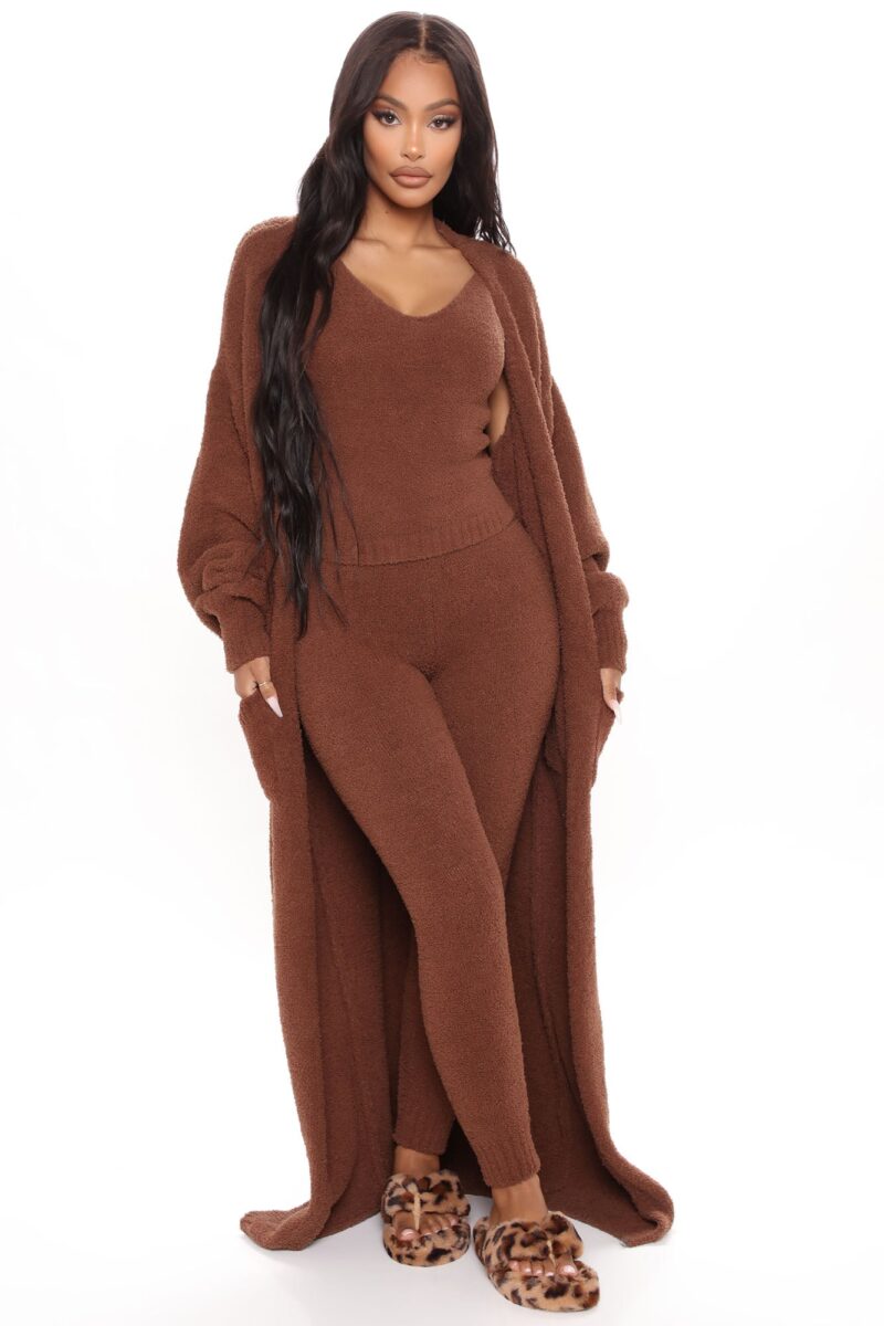 Conjunto Cómodo de 3 Piezas con Leggings - Negro - Image 9