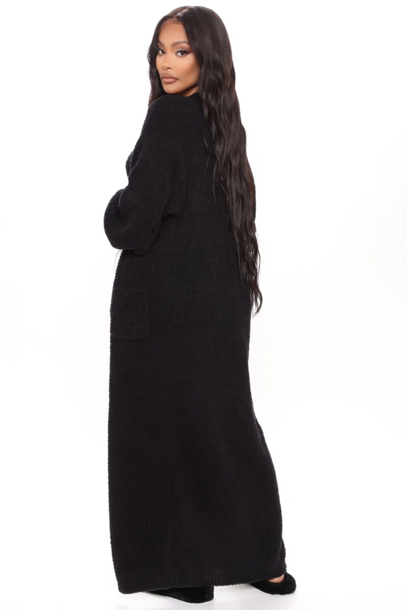 Conjunto Cómodo de 3 Piezas con Leggings - Negro - Image 4