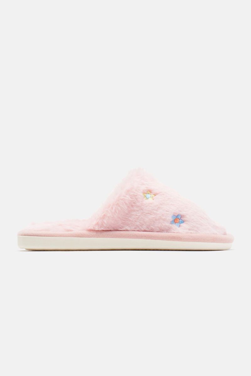 Pantuflas con Detalles Florales y Punta Redonda - Image 2
