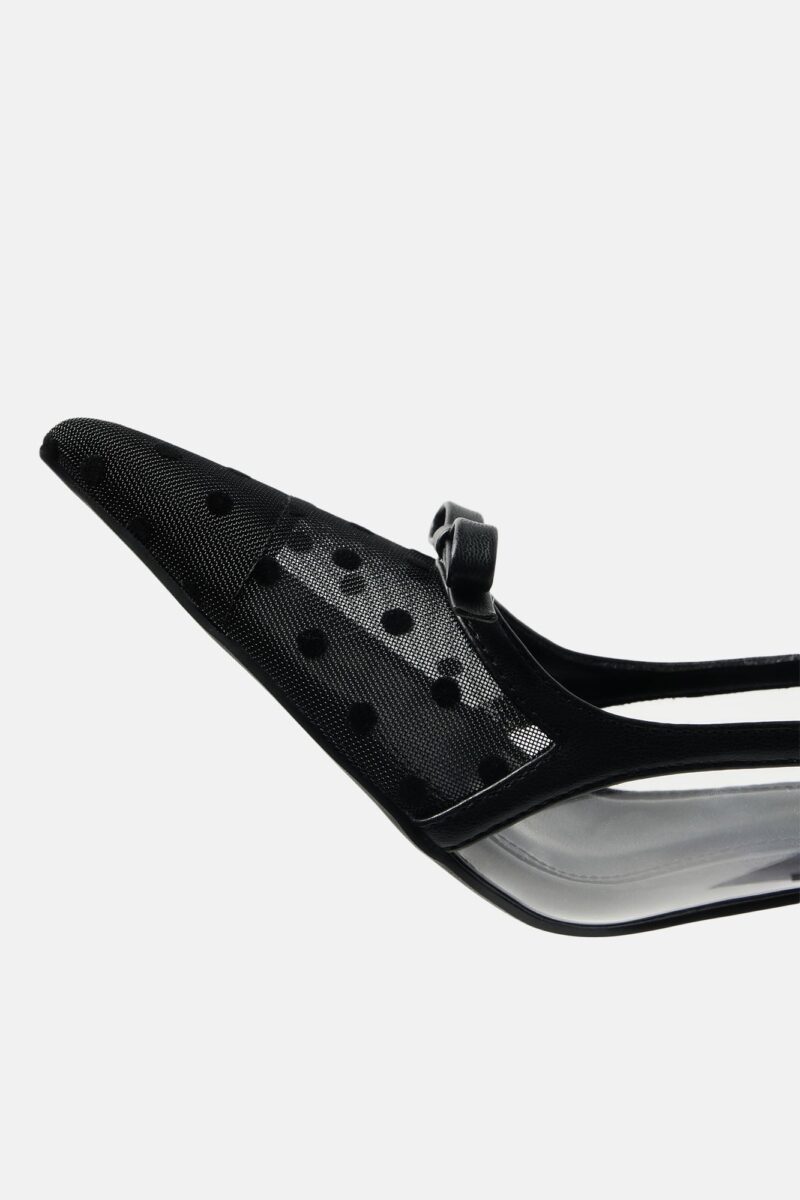 Tacones Slingback de Lunares con Detalle de Moño - Image 5