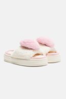 Pantuflas con Detalle de Corazón - Rosa