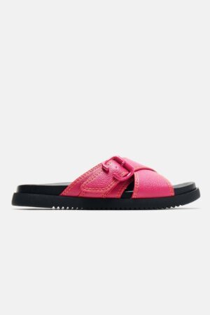 Sandalias Casual con Hebilla y Suela Plana
