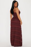 Conjunto de Falda Maxi y Top en Encaje - Marrón