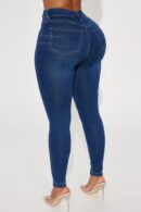 Jeans Ajustados Modeladores en Lavado Oscuro