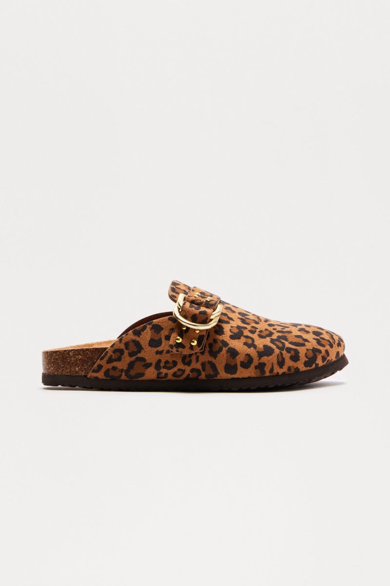 Sandalias Planas con Hebilla - Negro - Image 6