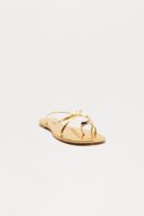 Sandalias de Anillo para Dedo en Dorado