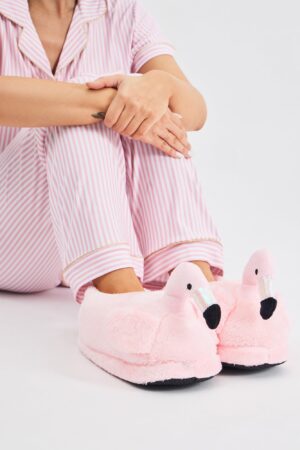 Pantuflas de Flamenco Rosa 'Glam'