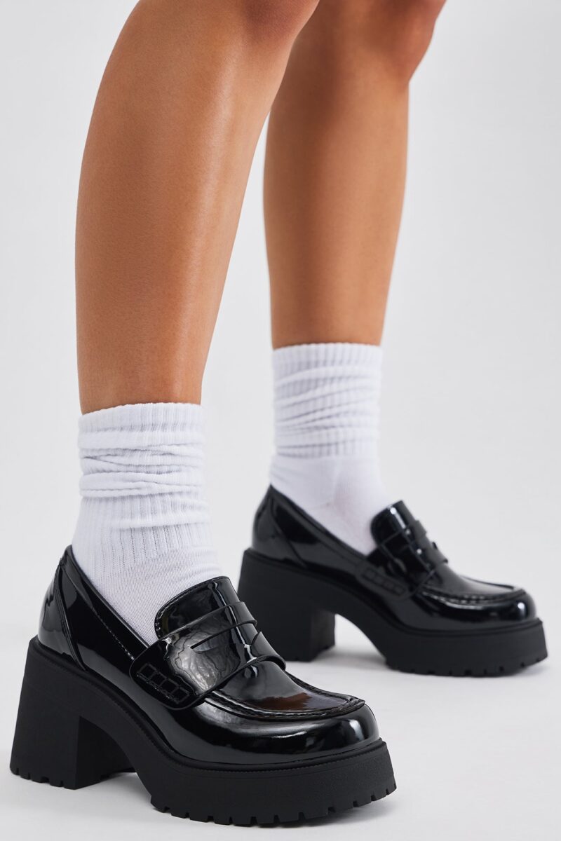 Mocasines de Plataforma con Tacón Medio y Punta Redonda - Image 2