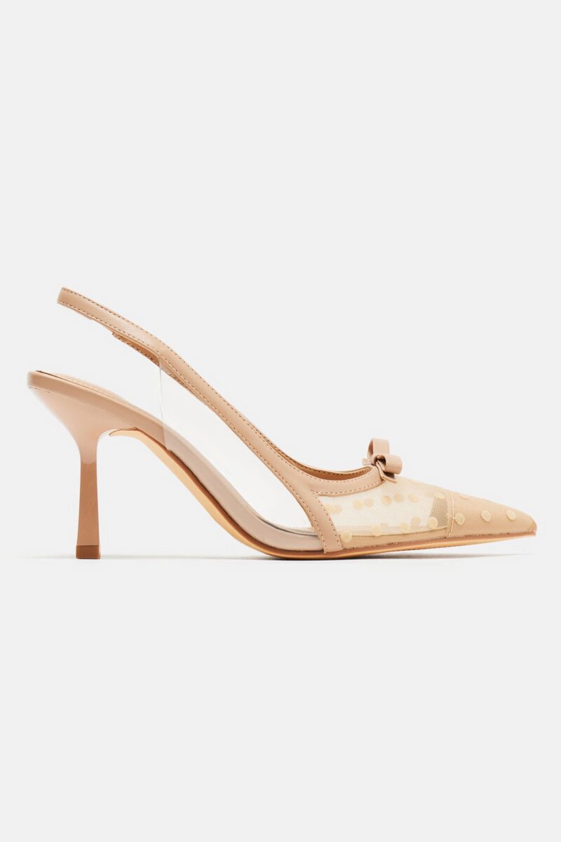 Tacones Slingback de Lunares con Detalle de Moño - Image 8