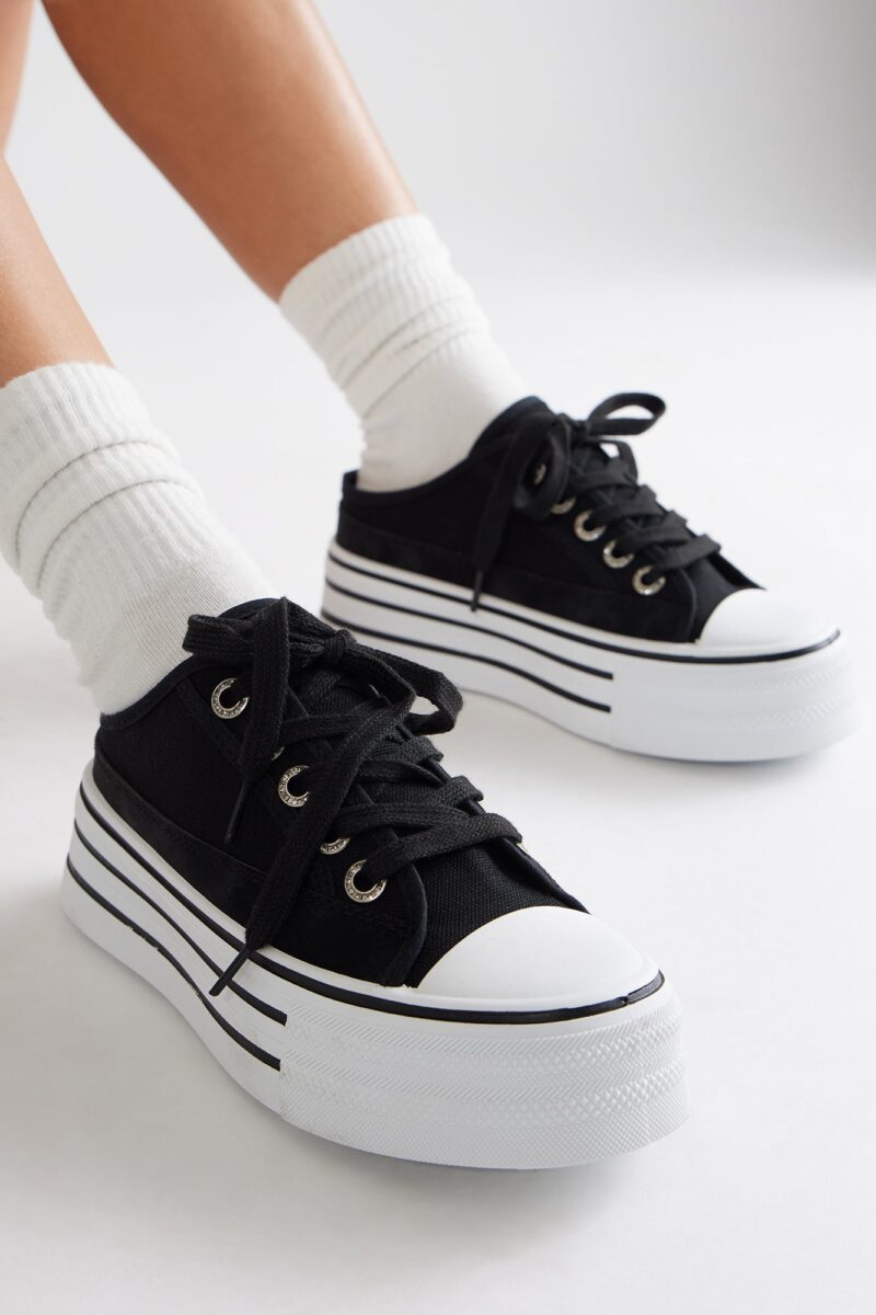 Zapatillas de Plataforma Baja con Cordones - Image 4