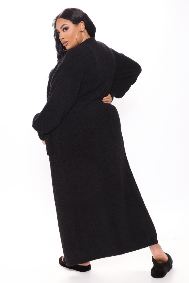 Conjunto Cómodo de 3 Piezas con Leggings - Negro - Image 8