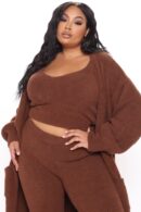 Conjunto Cómodo de 3 Piezas con Leggings - Negro