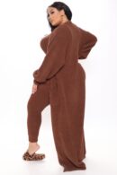 Conjunto Cómodo de 3 Piezas con Leggings - Negro