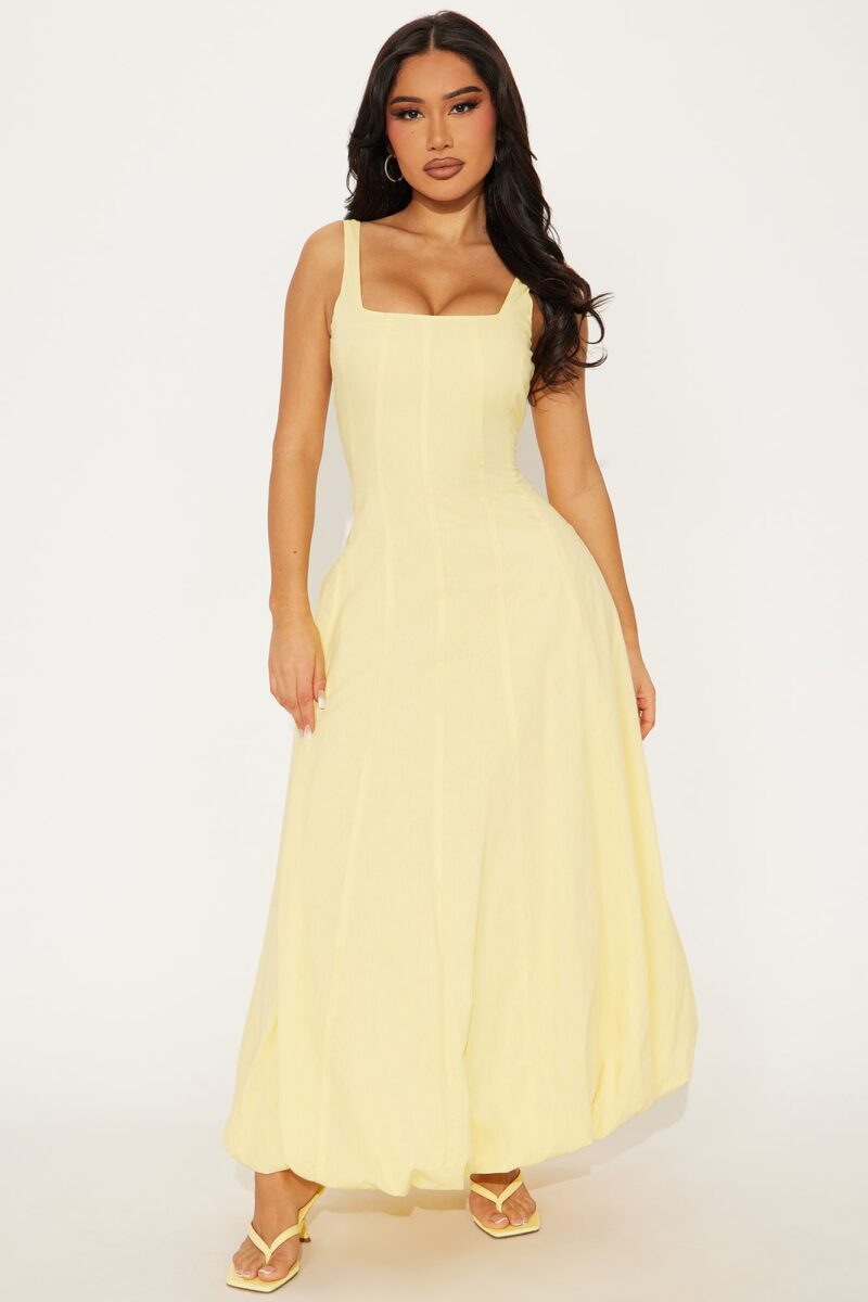 Vestido Maxi Burbuja Sin Mangas con Escote Redondo - Image 13