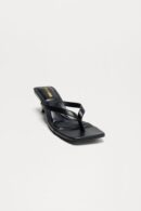 Sandalias de Tacón Gatito y Punta Cuadrada