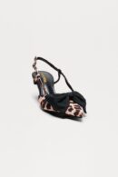 Tacones Gatito con Detalle de Moño - Estampado Leopardo