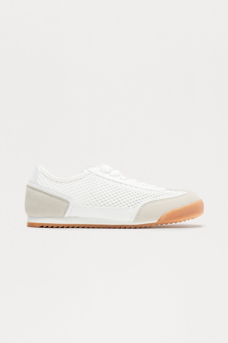 Zapatillas Deportivas Tejidas Bajas - Beige - Image 10