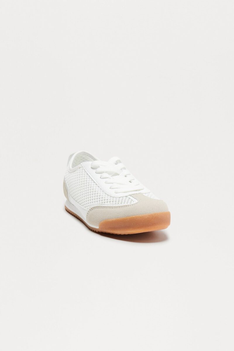 Zapatillas Deportivas Tejidas Bajas - Beige - Image 9