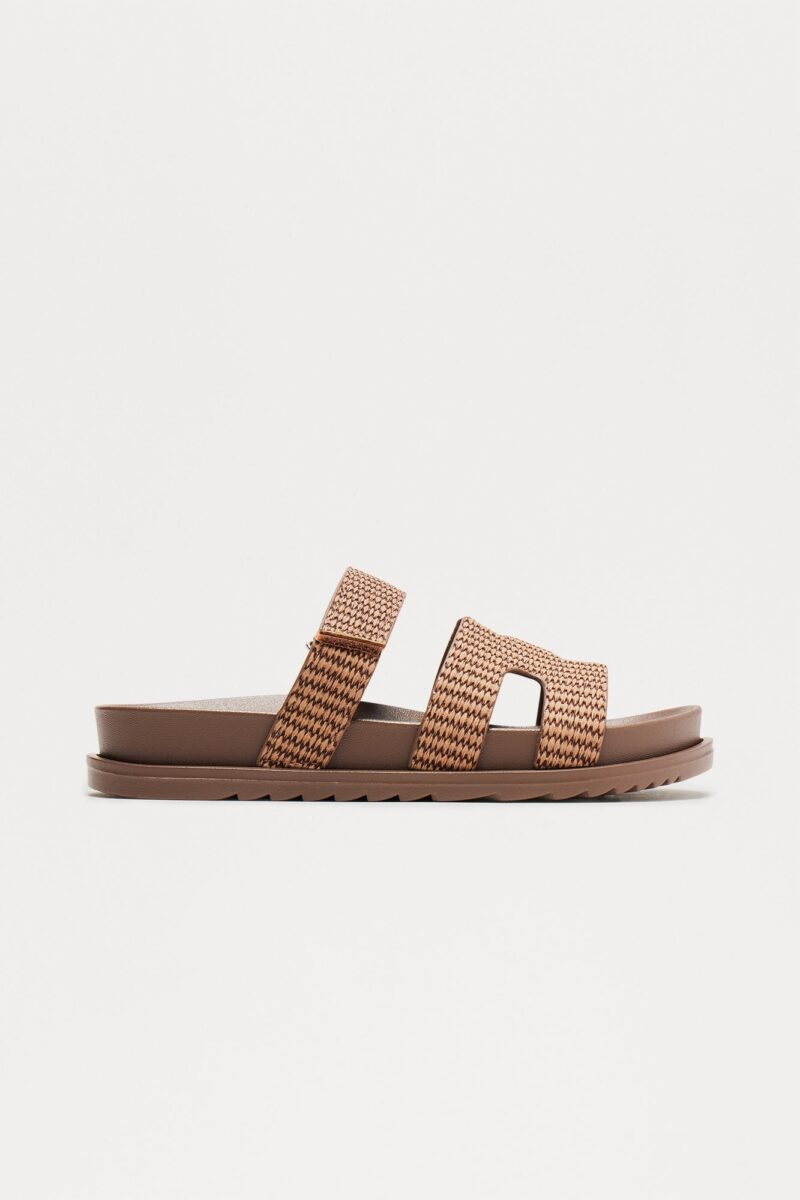 Sandalias Planas con Correas de Rafia - Rosa - Image 8