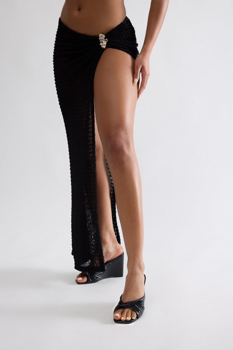 Sandalias de Cuña en Simil Cuero con Detalle de Nudo - Image 2