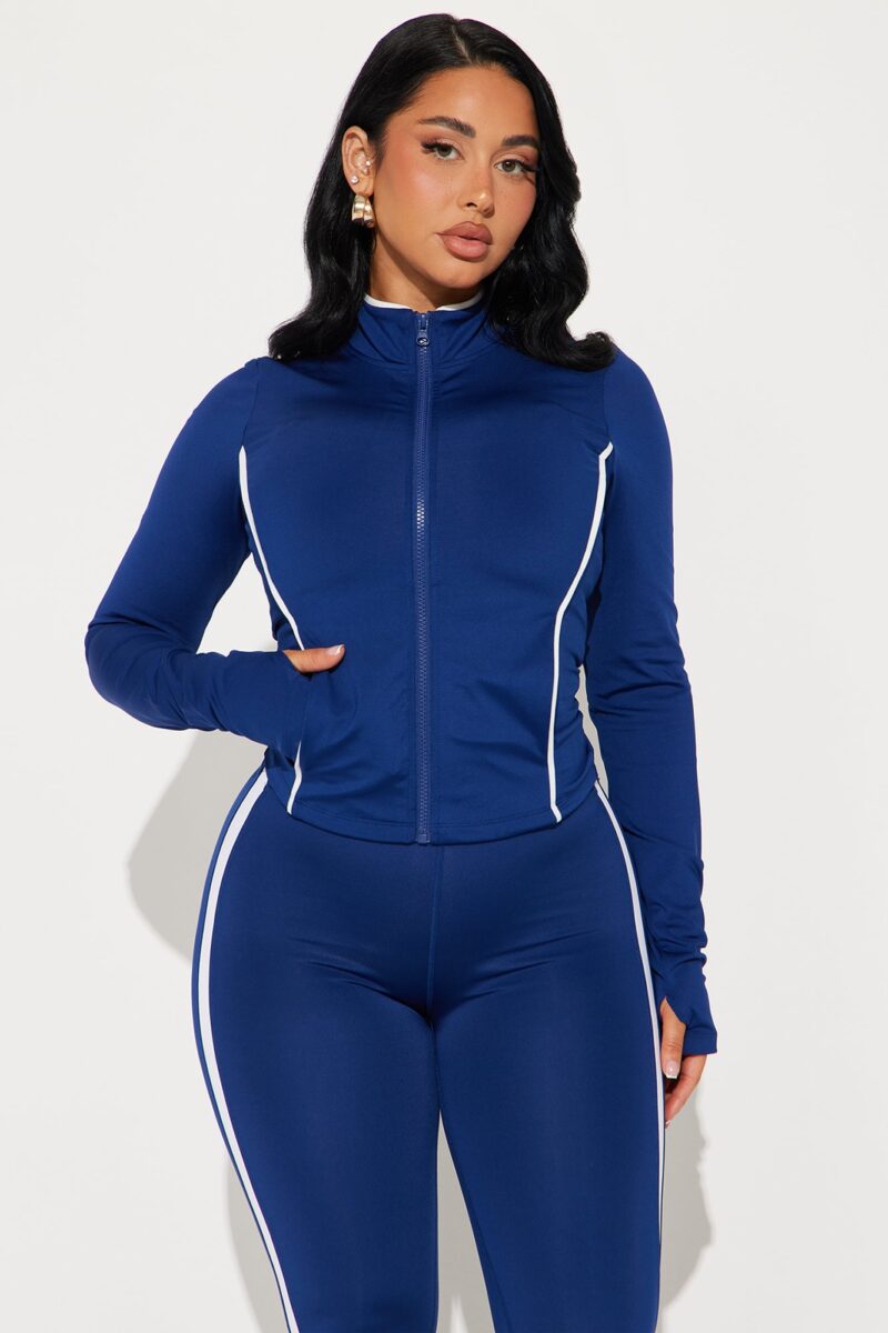 Chaqueta Deportiva Elegante con Cuello Alto y Manga Larga - Image 11