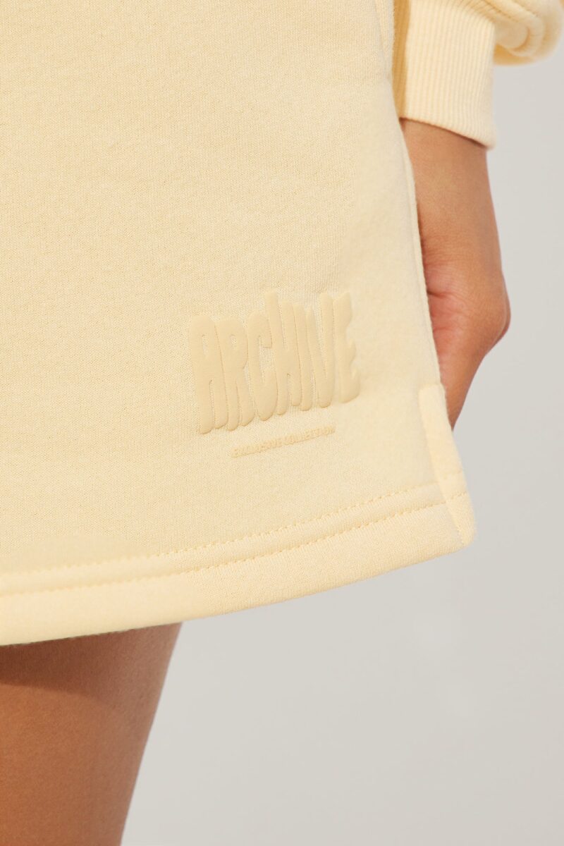 Conjunto de Short y Sudadera de Felpa - Amarillo - Image 14