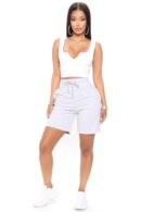 Bermudas de Algodón para Relax con Cintura Ajustable