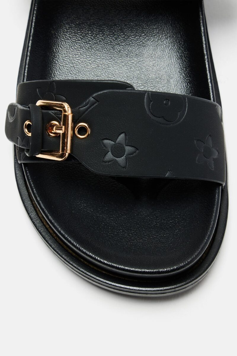 Sandalias Doble Tira en Negro - Image 5