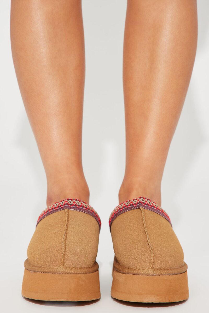 Pantuflas Acolchadas de Ante Sintético con Plataforma - Image 2