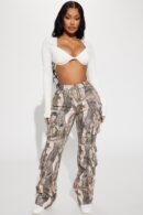 Jean Cargo Camuflado de Baja Elasticidad
