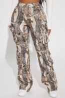 Jean Cargo Camuflado de Baja Elasticidad