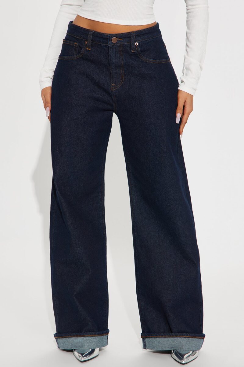 Jeans Baggy de Pierna Ancha con Cintura Ajustable - Image 2