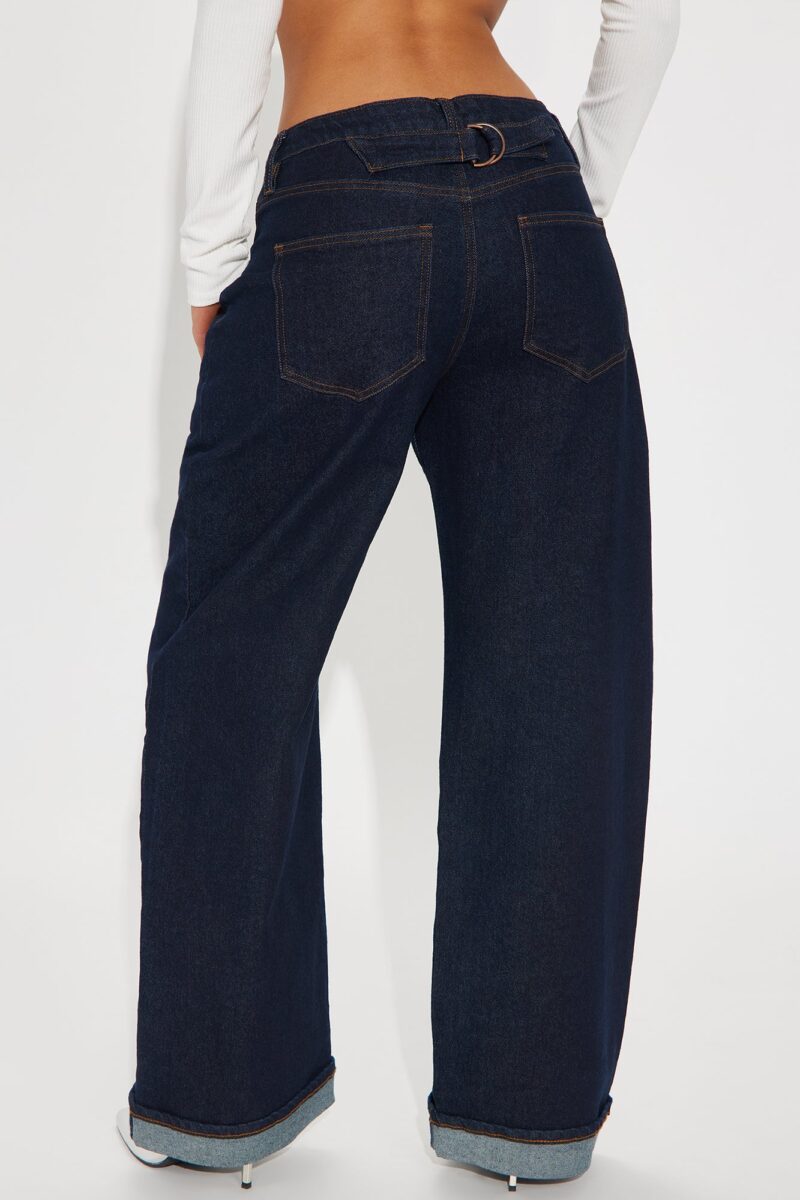 Jeans Baggy de Pierna Ancha con Cintura Ajustable - Image 3