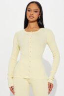 Conjunto de Suéter y Pantalón 'Rayo de Sol' en Amarillo