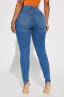 Jeans Skinny Elásticos para Curvas - Lavado Medio