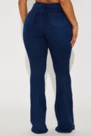 Jeans de Campana Cintura Alta - Lavado Medio