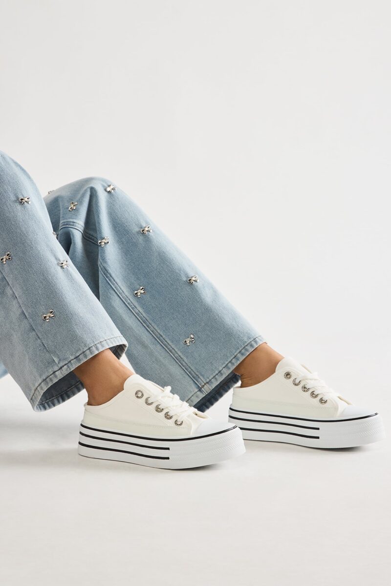 Zapatillas de Plataforma Baja con Cordones - Image 8