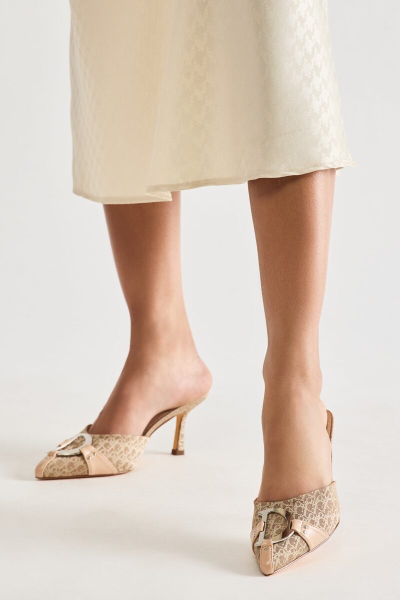 Zapatos de Tacón Estampados con Detalle Metálico - Image 7