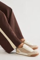 Zapatillas Deportivas Tejidas Bajas - Beige