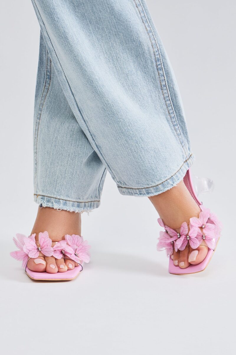 Sandalias de Cuña con Flor 3D y Punta Cuadrada - Image 2